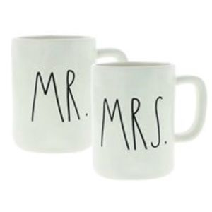 Rae Dunn “MR.” & “MRS.” Mug Set